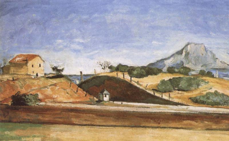 Paul Cezanne The Railway cutting China oil painting art